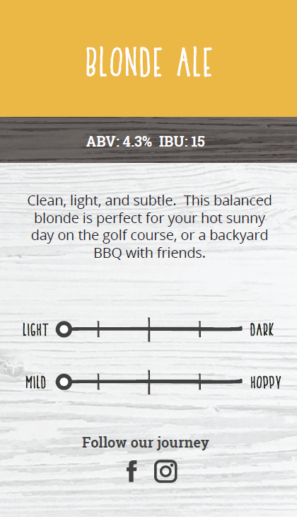 OUR BEER – RUSTICREEL